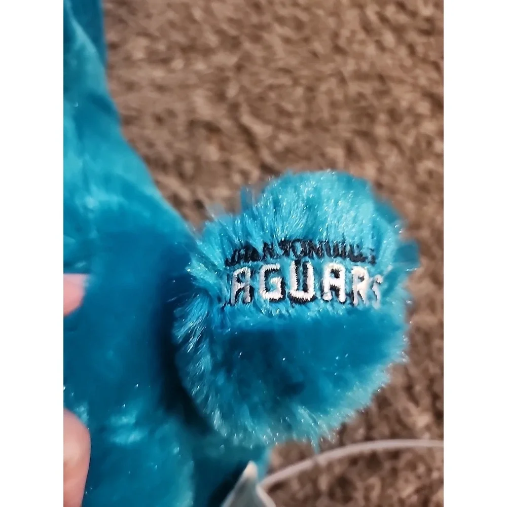 Vtg Forever‎ Collectibles Jacksonville Jaguars NFL Turquoise DOG with CAP 9